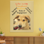 Das Leben ist die schwierigste Schule Leinwanddruck (Insitu (Wohnzimmer))