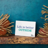 Das Leben ist draußen besser Fotoplatte (Seite)