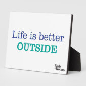 Das Leben ist draußen besser Fotoplatte (Seite)