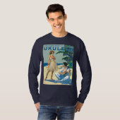 Das Leben ist dunkler langer T - Shirt die Hülse (Vorne ganz)