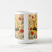 Das Leben ist ein Abenteuer, das Zitat Inspiriere. Kaffeetasse (Mittel)