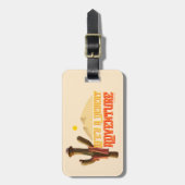 Das Leben ist ein Abenteuer der Wüste Gepäckanhänger (Vorderseite vertikal)