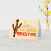 Das Leben ist ein Abenteuer der Wüste Karte (Gelbe Blume)