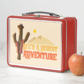 Das Leben ist ein Abenteuer der Wüste Metall Brotdose (Beispiel)