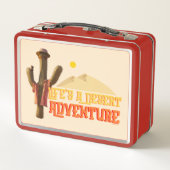 Das Leben ist ein Abenteuer der Wüste Metall Brotdose (Rückseite)