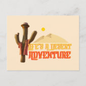 Das Leben ist ein Abenteuer der Wüste Postkarte (Vorderseite)