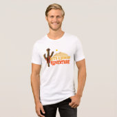 Das Leben ist ein Abenteuer der Wüste Tri-Blend Shirt (Vorderseite voll)