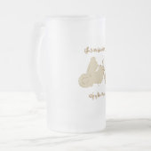 Das Leben ist ein Abenteuer genießen Sie die Fahrt Mattglas Bierglas (Vorderseite Links)