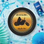 Das Leben ist ein Abenteuer genießen Sie die Fahrt Pappteller (Party)