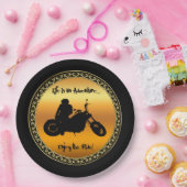 Das Leben ist ein Abenteuer genießen Sie die Fahrt Pappteller (Party)