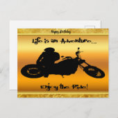 Das Leben ist ein Abenteuer genießen Sie die Fahrt Postkarte (Vorne/Hinten)