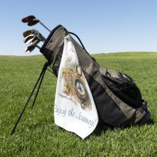 Das Leben ist ein Abenteuer Golfhandtuch