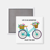 Das Leben ist ein Abenteuer Magnet (Vorderseite/Rückseite)