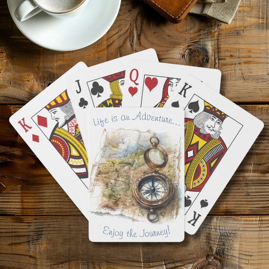 Das Leben ist ein Abenteuer Spielkarten