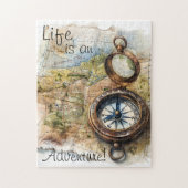 Das Leben ist ein Adenteuer-Kompass-Puzzle Puzzle (Vertikal)