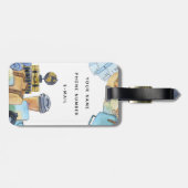 Das Leben ist ein akryllischer Gepäcktag Gepäckanhänger (Rückseite horizontal)