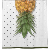 Das Leben ist ein Ananas-Oberseiten-Kuchen Duschvorhang (Vorderseite)