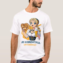 Das Leben ist ein aufgeblasener Oktoberfest-T - Sh