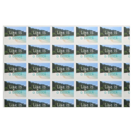 Das Leben ist ein Beach Pattern Stoff (Fat Quarter (45,7 x 55,9 cm))