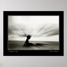 Das Leben ist ein Beach Poster