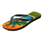 Das Leben ist ein Beach-Wide-Strap-Flops Badesandalen (Schrägansicht)