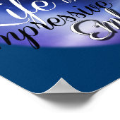 Das Leben ist ein beeindruckendes Ereignis verkörp Poster (Ecke)