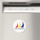 Das Leben ist ein Breeze™_Paint-The-Wind_Key West Magnet (In Situ (Geschirrspüler))