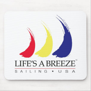 Das Leben ist ein Breeze®_Paint-The-Wind_Sailing Mousepad