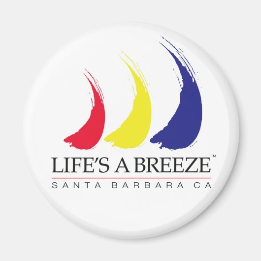 Das Leben ist ein Breeze™_Paint-The-Wind_Santa Bar Magnet (Vorne)