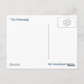 Das Leben ist ein Bumerang Postkarte (Rückseite)