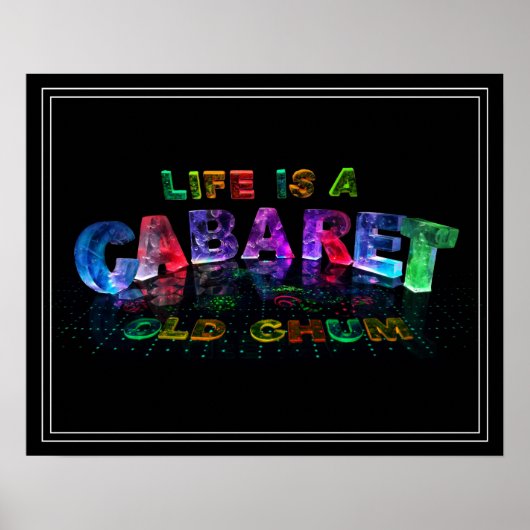 Das Leben ist ein Cabaret, alter Chum Poster (Vorne)