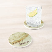 Das Leben ist ein Cabernet-Untersetzer! Getränkeuntersetzer (Seite)