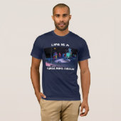 DAS LEBEN IST EIN DREI RING CIRCUS! T-Shirt (Vorne ganz)