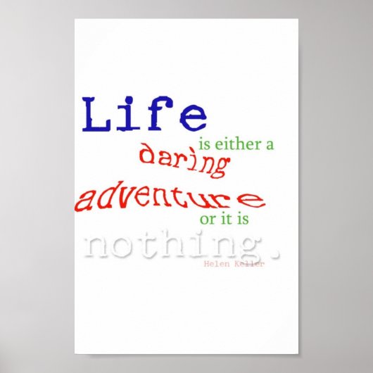 Das Leben ist ein dunkles Abenteuer Poster (Vorne)