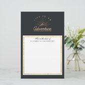 Das Leben ist ein Erlebnis Entdecken Sie den Traum Briefpapier (Stehend Vorderseite)