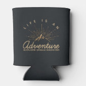 Das Leben ist ein Erlebnis Entdecken Sie den Traum Dosenkühler (Rückseite)