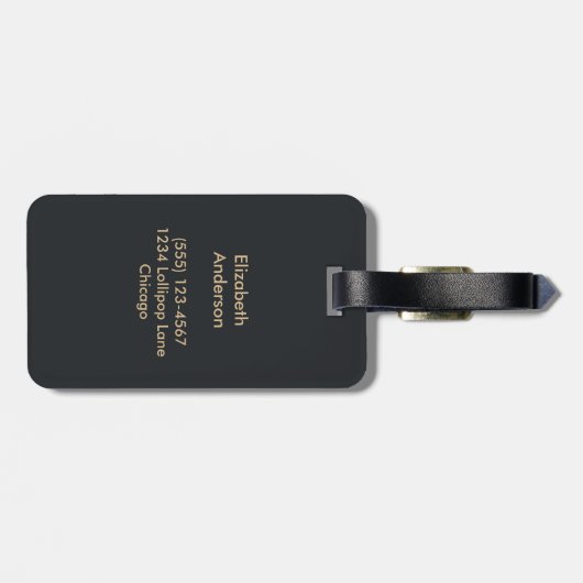 Das Leben ist ein Erlebnis Entdecken Sie den Traum Gepäckanhänger (Rückseite horizontal)