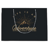 Das Leben ist ein Erlebnis Entdecken Sie den Traum Große Geschenktüte (Vorderseite)