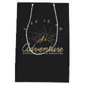 Das Leben ist ein Erlebnis Entdecken Sie den Traum Mittlere Geschenktüte (Rückseite)