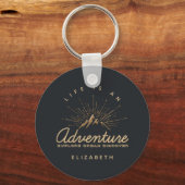 Das Leben ist ein Erlebnis Entdecken Sie den Traum Schlüsselanhänger (Vorderseite)