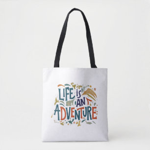 Das Leben ist ein Erlebnis - Schultertasche Tasche