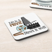 Das Leben ist ein Film Getränkeuntersetzer (Linke Seite)