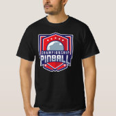 Das Leben ist ein Flipper, ein Pinball T-Shirt (Vorderseite)
