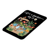 Das Leben ist ein Garten - Dig es! Magnet (Linke Seite)