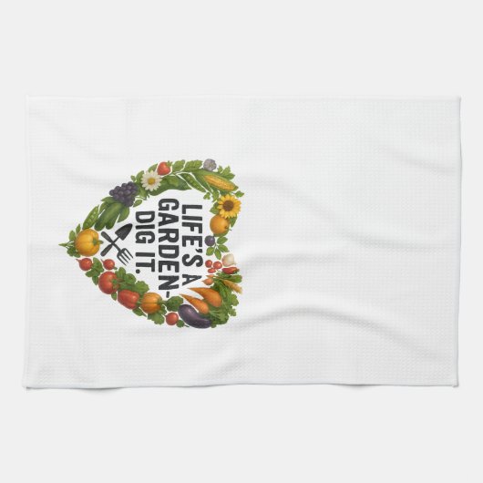 Das Leben ist ein Garten Geschirrtuch (Horizontal)