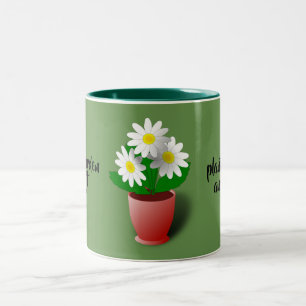 das Leben ist ein Garten Zweifarbige Tasse