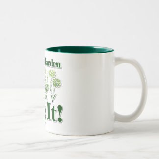 Das Leben ist ein Garten Zweifarbige Tasse