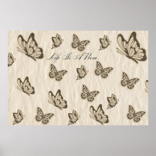 Das Leben ist ein Gedicht Poster (Vorne)