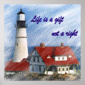 Das Leben ist ein Geschenk Poster (Vorne)