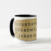 Das Leben ist ein Geschenk Tasse (Vorderseite Links)